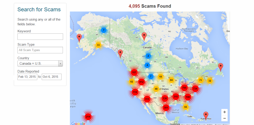 Report Scams on the Scam Tracker