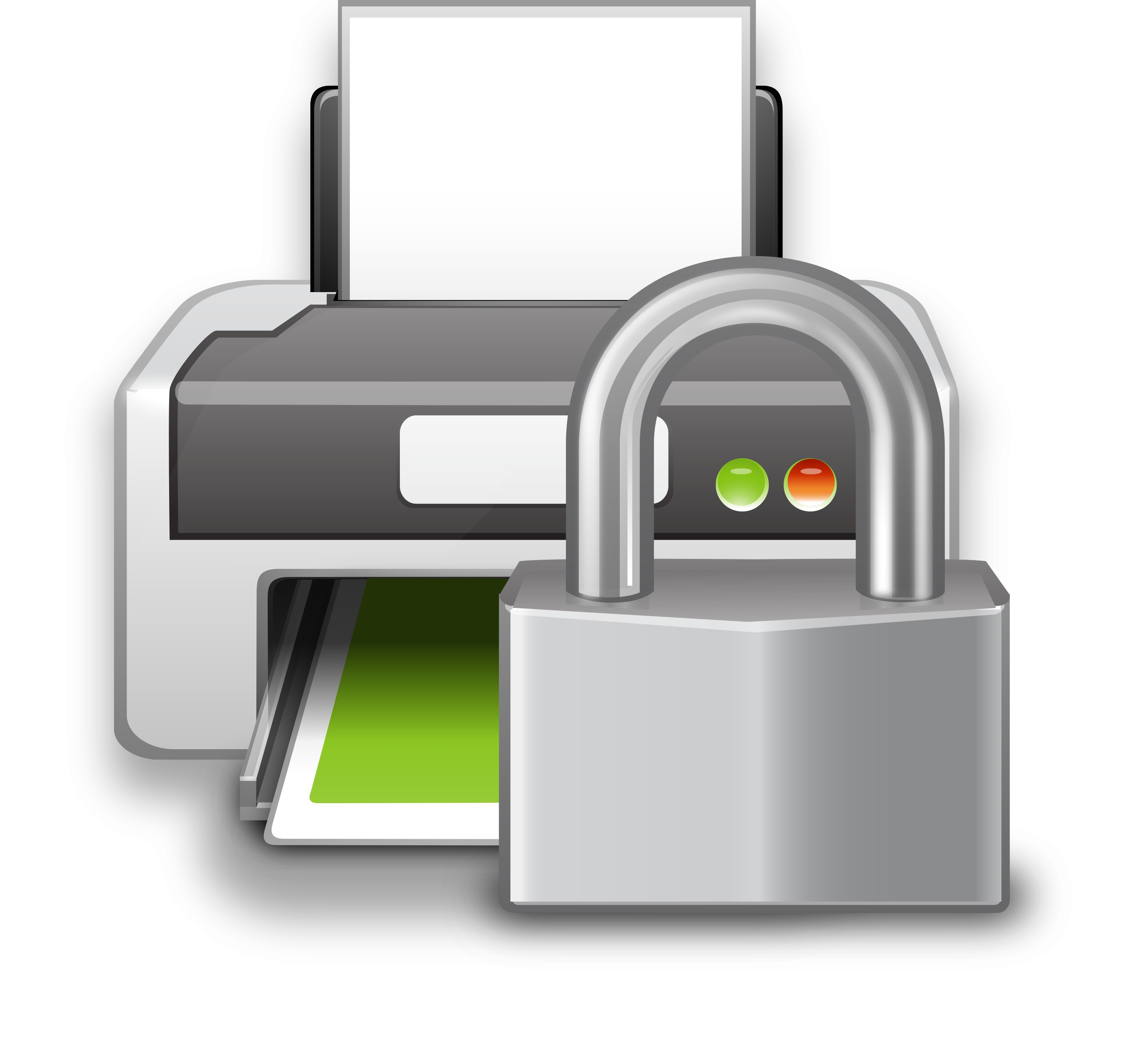 Client print. Secure Print. Secure Print icon LRS.